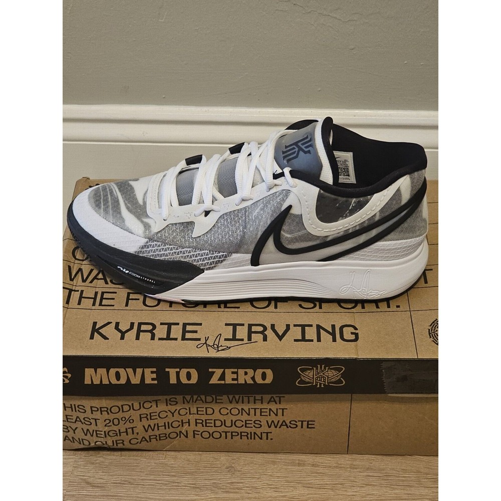 Nike Kyrie 8 White/White-Black Size 13 - DJ6017 101 - Picture 4 of 15